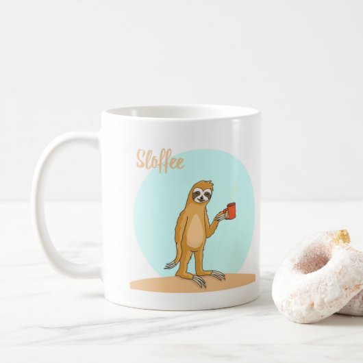 Cooler Funny Coffee Lover Sprichwort Kaffeetasse (Mit Donut)