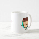 Cooler Funny Coffee Lover Sprichwort Kaffeetasse (VorderseiteRechts)
