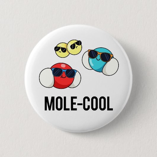 Cooler Funny Molecule Pun Button (Vorderseite)