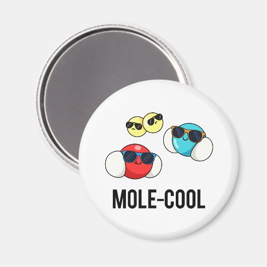 Cooler Funny Molecule Pun Magnet (Vorderseite/Rückseite)