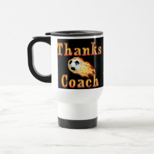 Cooler Fußball-Coach-Geschenk Ideen flammender Fu Reisebecher