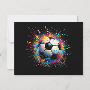 Cooler Fußballspielsport für Jungen Männer Frauen Dankeskarte