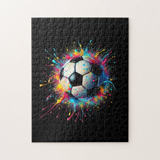 Cooler Fußballspielsport für Jungen Männer Frauen Puzzle (Vertikal)