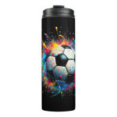 Cooler Fußballspielsport für Jungen Männer Frauen Thermosbecher (Vorderseite)