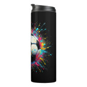 Cooler Fußballspielsport für Jungen Männer Frauen Thermosbecher (Nach rechts gedreht)