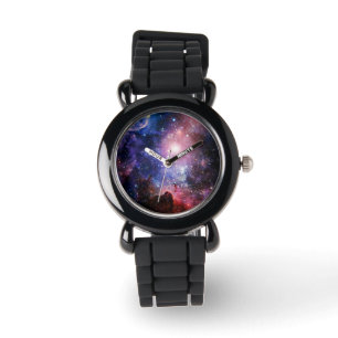 Cooler Galaxienebelfleck Armbanduhr