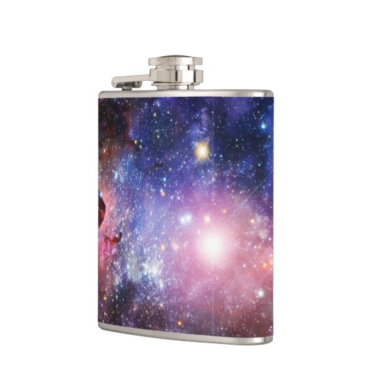 Cooler Galaxienebelfleck Flachmann (Links)