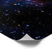 Cooler Galaxiennebel Poster (Ecke)