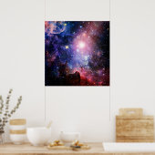 Cooler Galaxiennebel Poster (Küche)