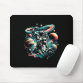 Cooler Galaxy Bodybuilder Astronaut auf der Bodybu Mousepad (Mit Mouse)