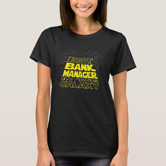 Cooler Galaxy-Job für Bankmanager T-Shirt (Vorderseite)
