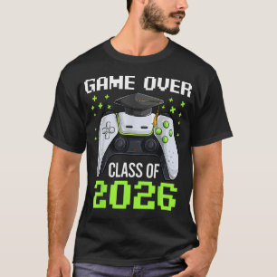 Cooler Gamer-Abschluss Für Jungen Game Over Klasse T-Shirt