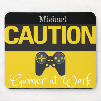Cooler Gamer Gelb und Schwarz  Mousepad