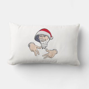 Cooler Gangsta Hip Hop Hand Rap Weihnachtsmann Lendenkissen