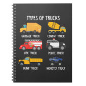 Cooler Garbage Truck Kids Müll Recycelnd Fahrer Notizblock (Vorderseite)