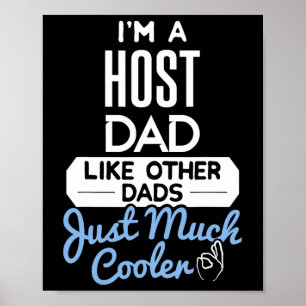 Cooler Gastgeber Vater Vathers Day Geschenk Poster