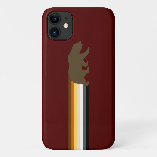 Cooler Gay Bear-Flag-Bär Case-Mate iPhone Hülle (Rückseite)