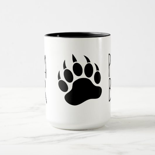 Cooler Gay Bears Prix Bear Paw Papa Bear Tasse (Zentrum)