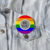 Cooler Gay Pride Button (Beispiel)
