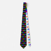 Cooler Gay Pride Rainbow Krawatte (Vorderseite)