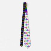 Cooler Gay Pride Rainbow Krawatte (Rückseite)