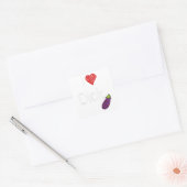 Cooler Gay Pride Zitat I Liebe Dick Funny Gay Prid Quadratischer Aufkleber (Umschlag)