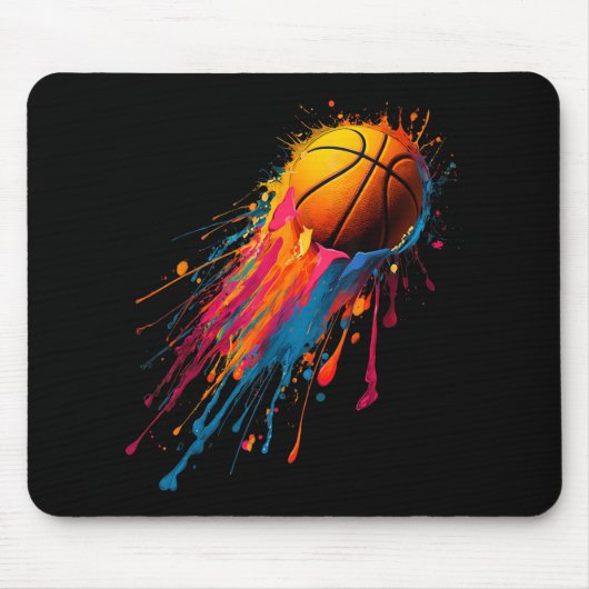Cooler Geburtstag Farbige Gefärbte Krawatte Farbpa Mousepad (Vorne)