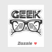 cooler Geek Aufkleber (Blatt)