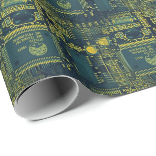 Cooler Geeky Geschenkpapier (Rolleneckpunkt)