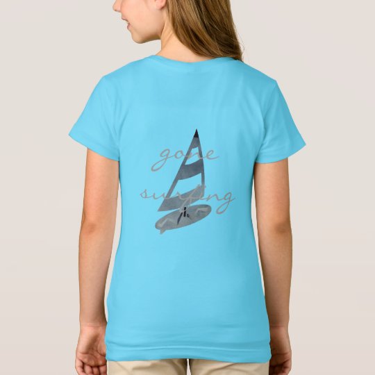 Cooler gegangener surfender T-Shirt