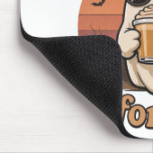 Cooler Geist mit Kaffee Halloween-Mauspad Mousepad (Ecke)