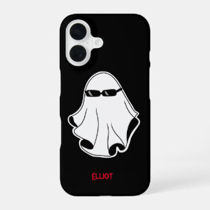 Cooler Geist mit schwarzer Sonnenbrille iPhone 16 Hülle