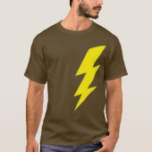cooler, gelber Blitz T-Shirt (Vorderseite)
