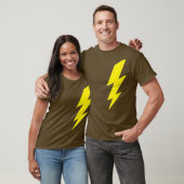 cooler, gelber Blitz T-Shirt (Unisex)