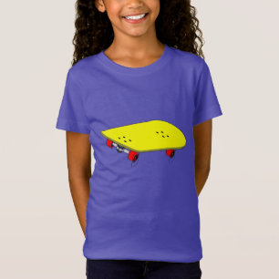 Cooler gelber Skateboard T-Shirt