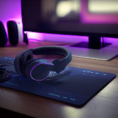 Cooler geometrischer Hintergrund für Schwarz und B Schreibtischunterlage