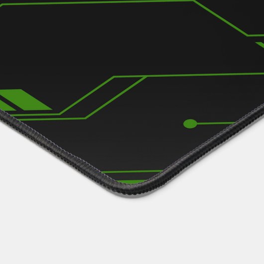 Cooler geometrischer Hintergrund für Schwarz und G Schreibtischunterlage (Ecke)