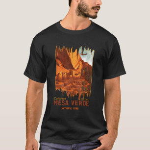 Cooler, gestörter Mesa Verde-Nationalpark T-Shirt