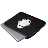 Cooler Ghost mit schwarzer Sonnenbrille iPad Smart Laptopschutzhülle (Vorne Knopf)