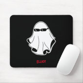 Cooler Ghost mit schwarzer Sonnenbrille iPad Smart Mousepad (Mit Mouse)