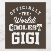 Cooler Gigi Weinetikett (Einzelnes Label)