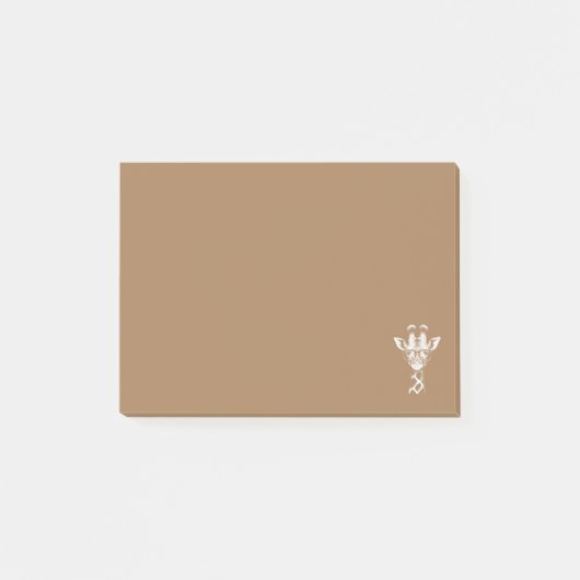 Cooler Giraffe Grafik Casual Sommer Lustig Süß Ani Post-it Klebezettel (Vorderseite)