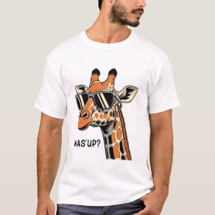 Cooler Giraffe Was’up Sonnenbrille – Lustige Tier T-Shirt