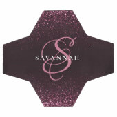 Cooler Girl-Glitzer mit benutzerdefinierten Monogr Fußball (Flach)