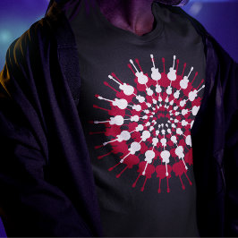 cooler Gitarrenrock in Briefmarke T-Shirt