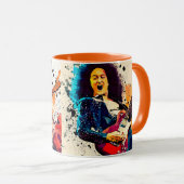 Cooler Gitarrenrock Tasse (VorderseiteRechts)