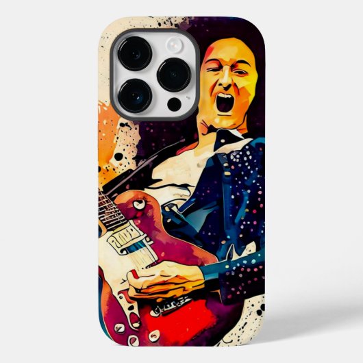 cooler Gitarrist Case-Mate iPhone Hülle (Rückseite)