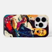 cooler Gitarrist iPhone Hülle (Rückseite (Horizontal))