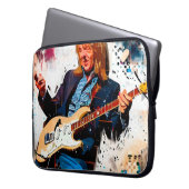 cooler Gitarrist Laptopschutzhülle (Vorderseite Links)