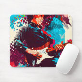 cooler Gitarrist Mousepad (Mit Mouse)